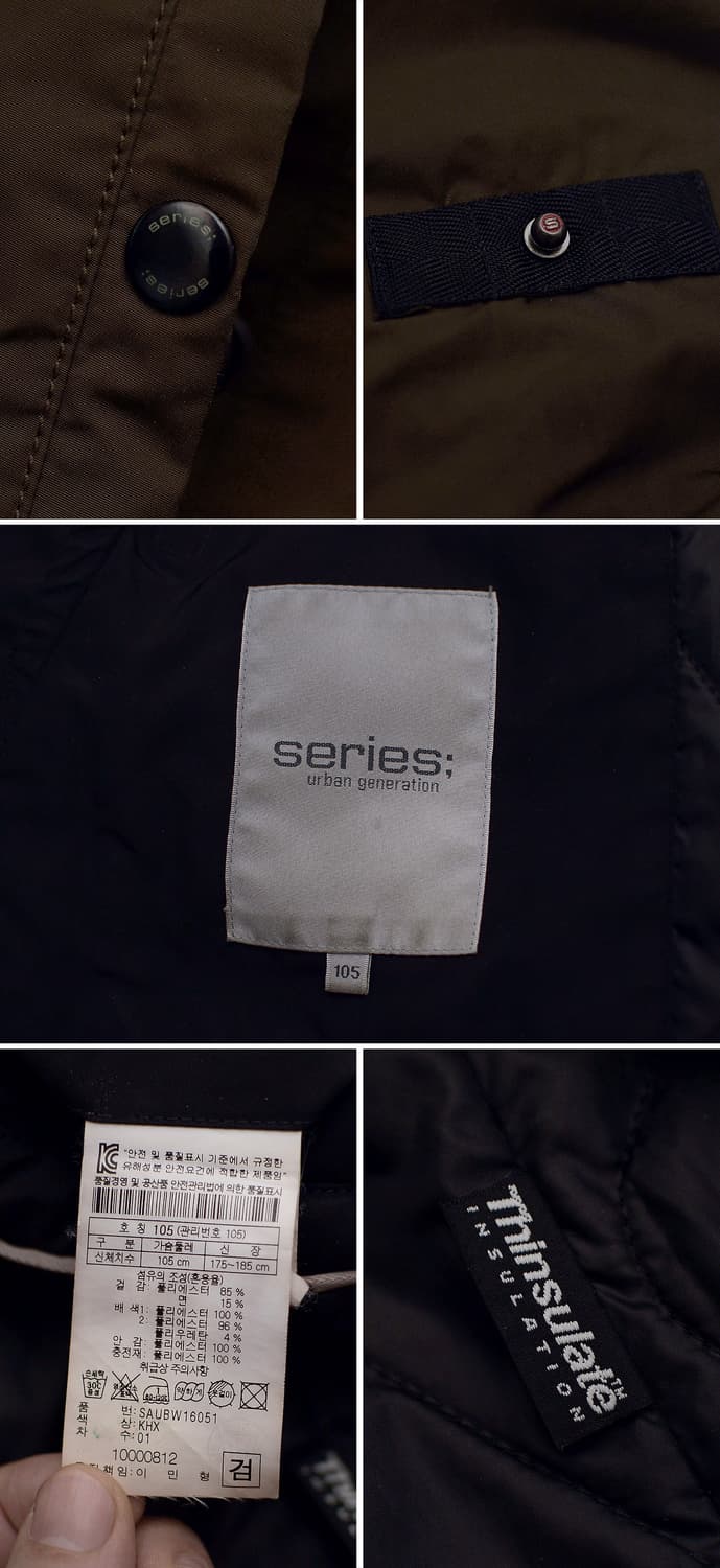 시리즈 (series) 셔링 슬리브 MA-1 집업 퀼팅 자켓 (105) 상품이미지10