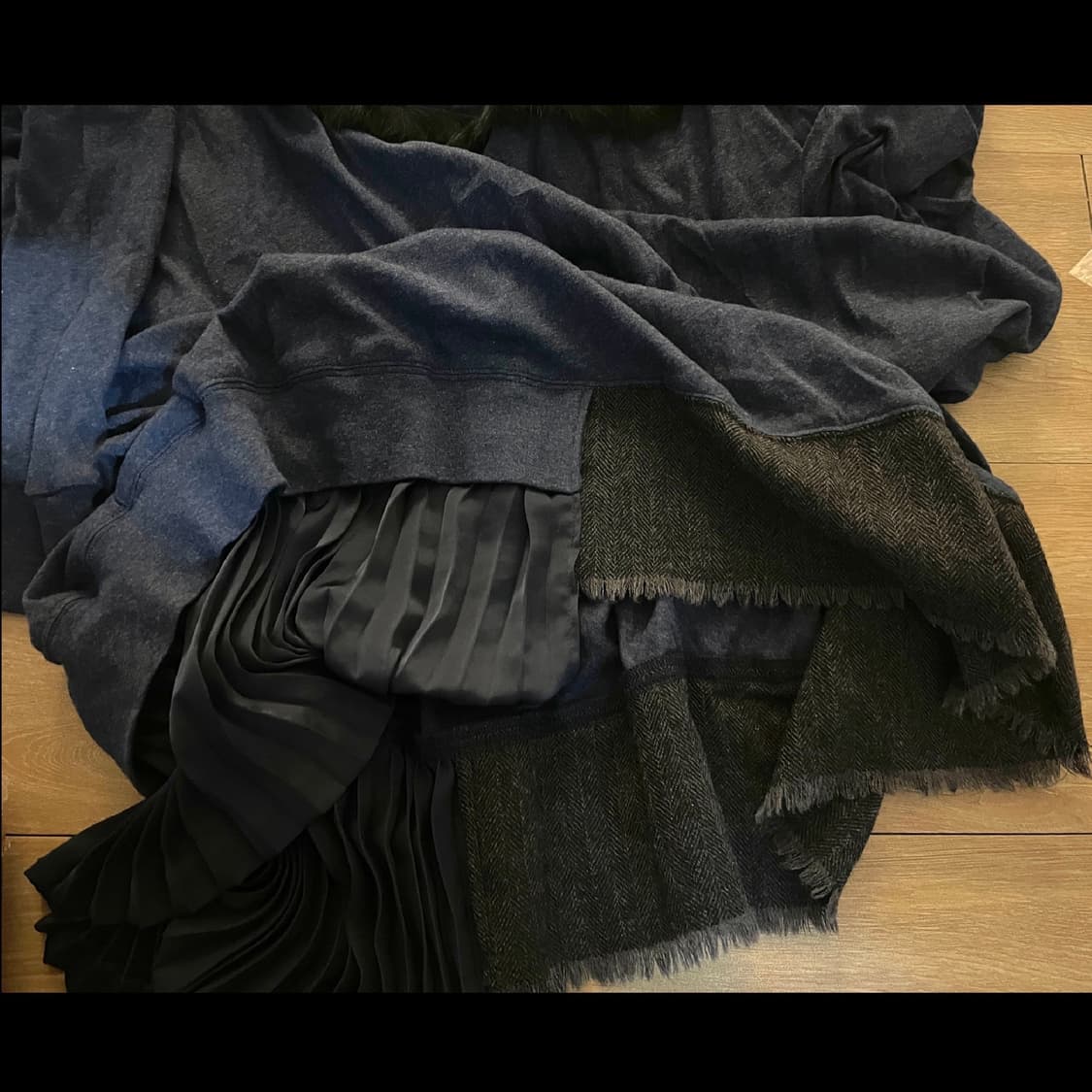 gomme 고무 믹스 셔츠 원피스 상품이미지4