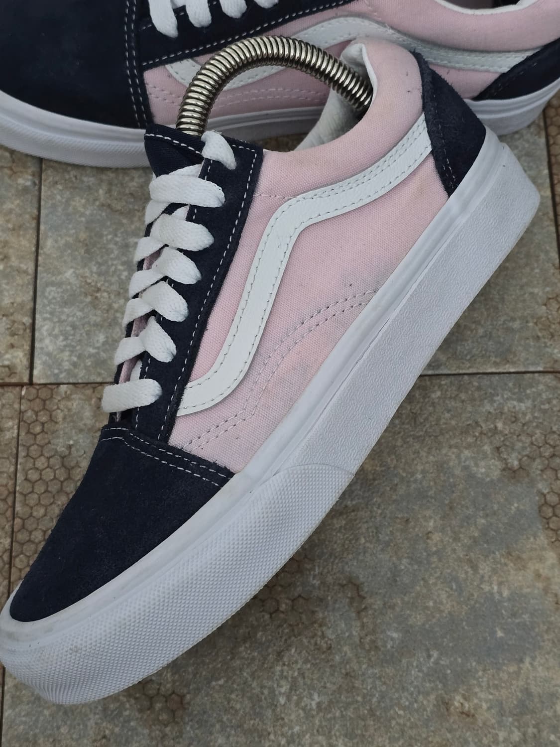 (220)반스 올드스쿨 핑크 네이비 상품이미지4