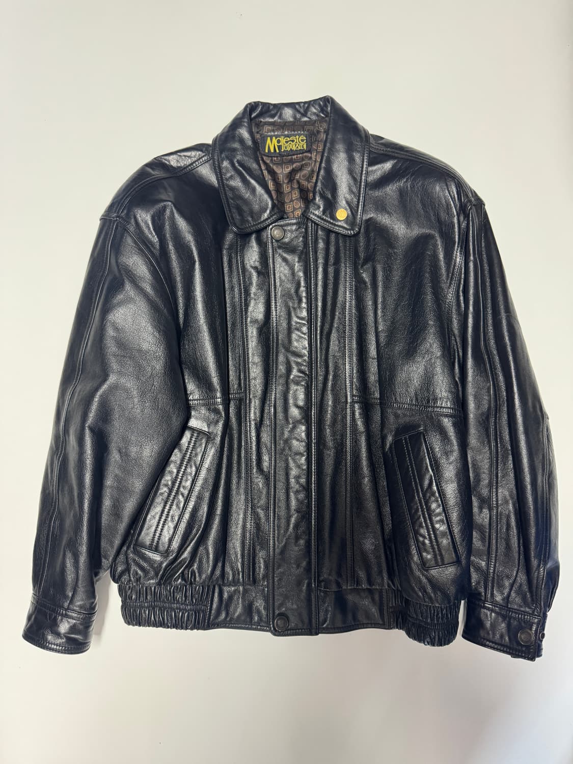 빈티지 아카이브 리얼 소가죽 봄버 가죽 자켓 L ~ XL 상품이미지2