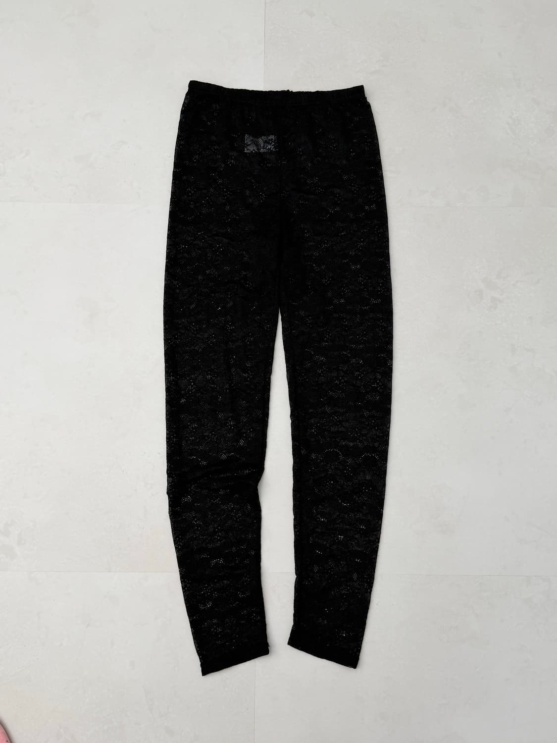 블랙 시스루 레깅스 상품이미지2