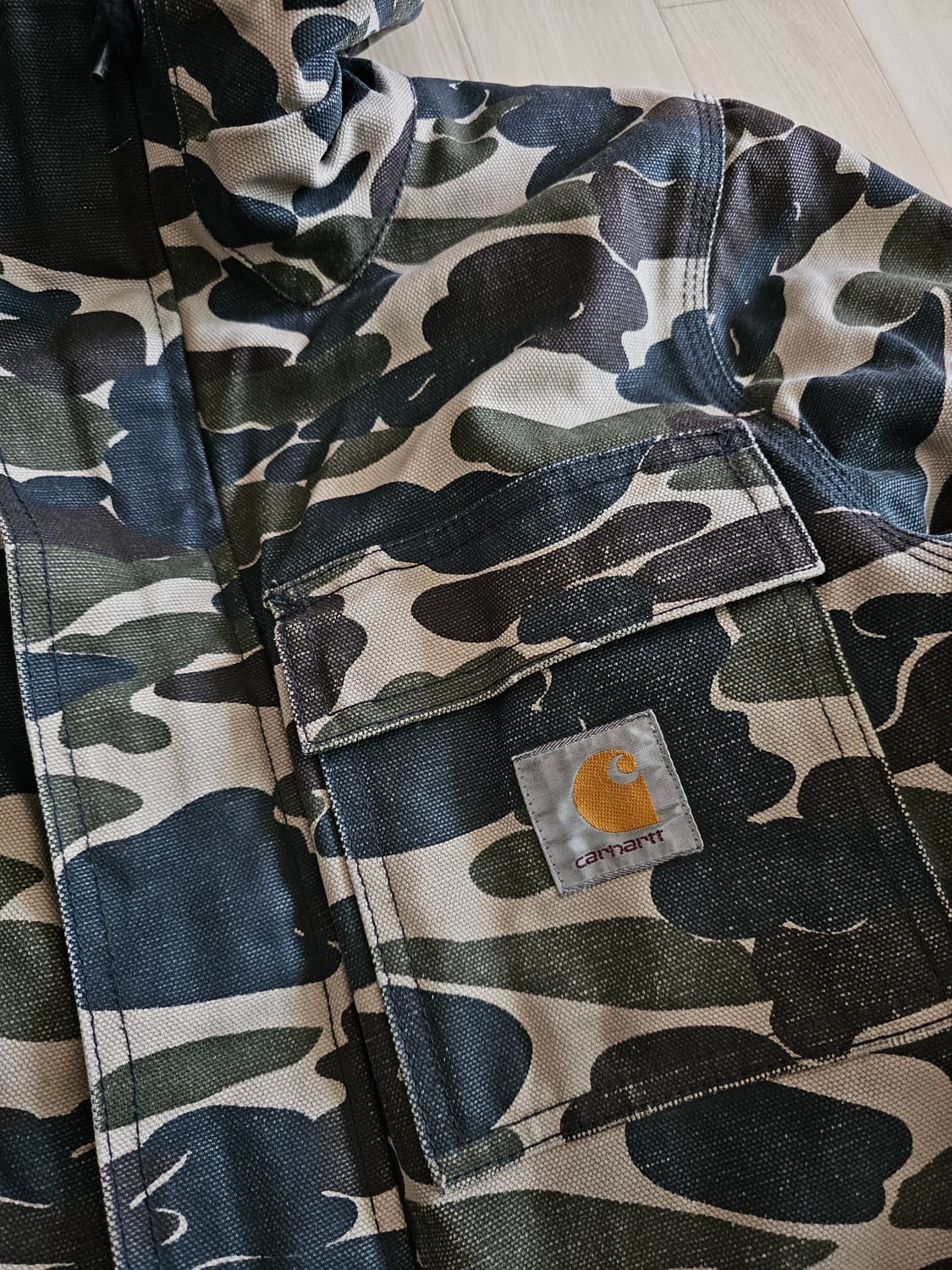 칼하트 시베리안 파카 카모 패딩 자켓 XS 상품이미지3