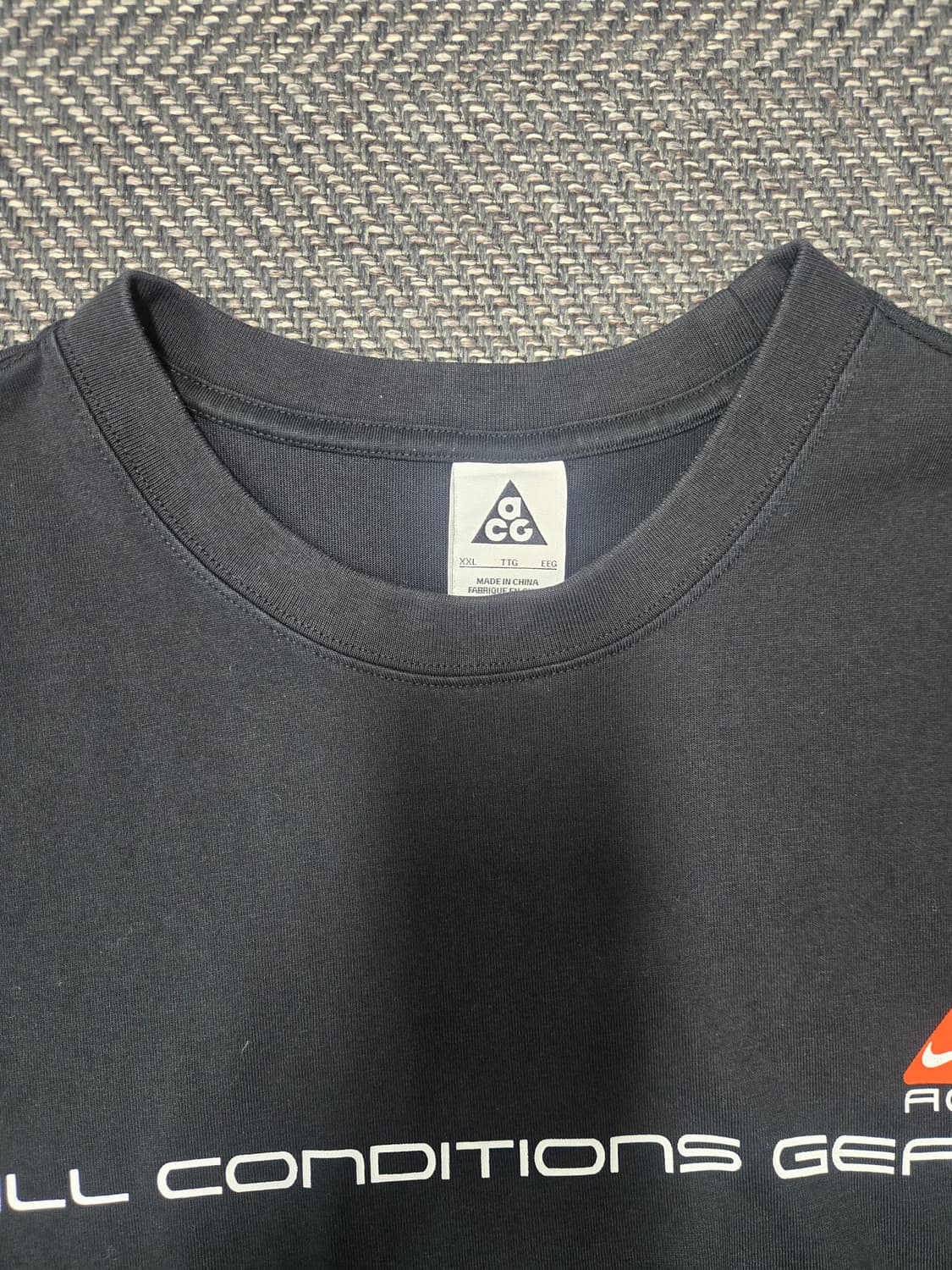 나이키 ACG 레터링 프린트 긴팔 티셔츠 블랙 DV9639-010 상품이미지3