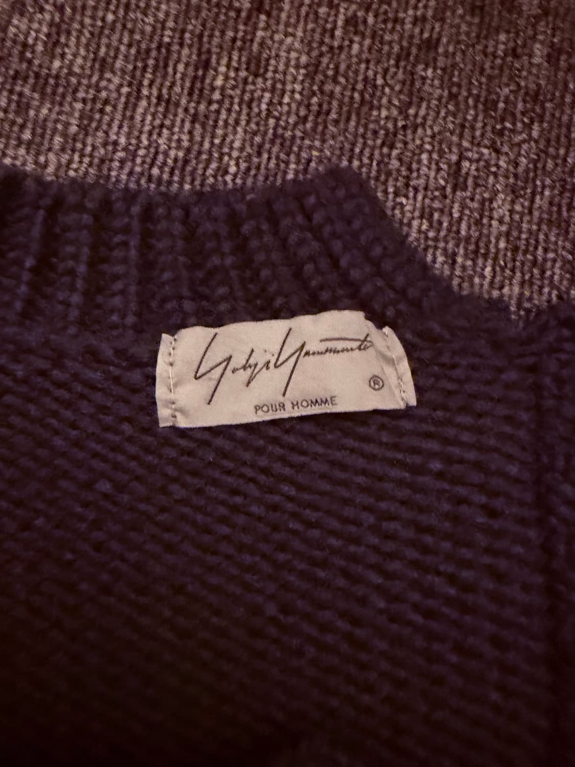 요지야마모토 뿌르옴므 레더스트링 니트 3사이즈 상품이미지3