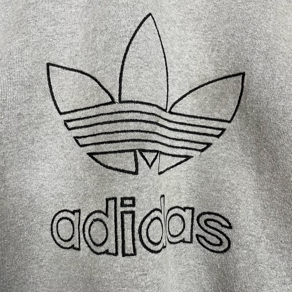 1990s USA 아디다스 빅트레포일 홀가먼트 스웻셔츠 상품이미지3