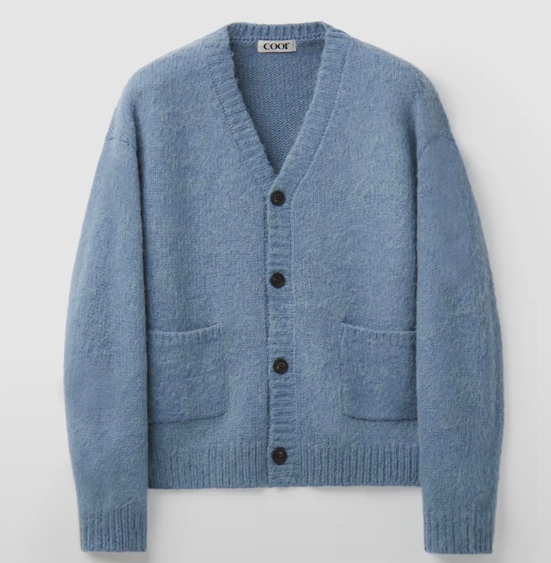 쿠어 헤어리 알파카 V넥 가디건 xl 상품이미지1