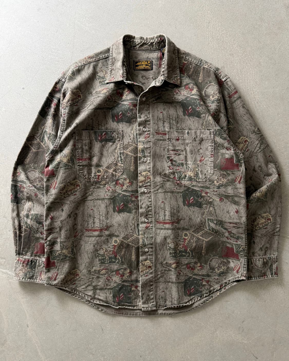90s Eddie Bauer Scenic Artwork Shirt 상품이미지1