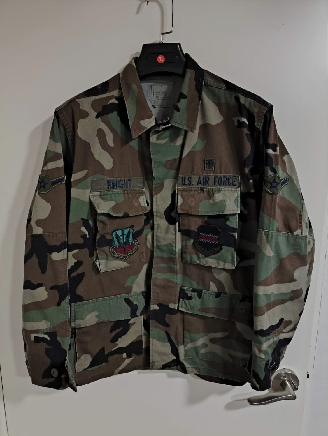 미디엄숏 미공군 USA 에어포스 미군복 우드랜드 상의 야상 상품이미지1