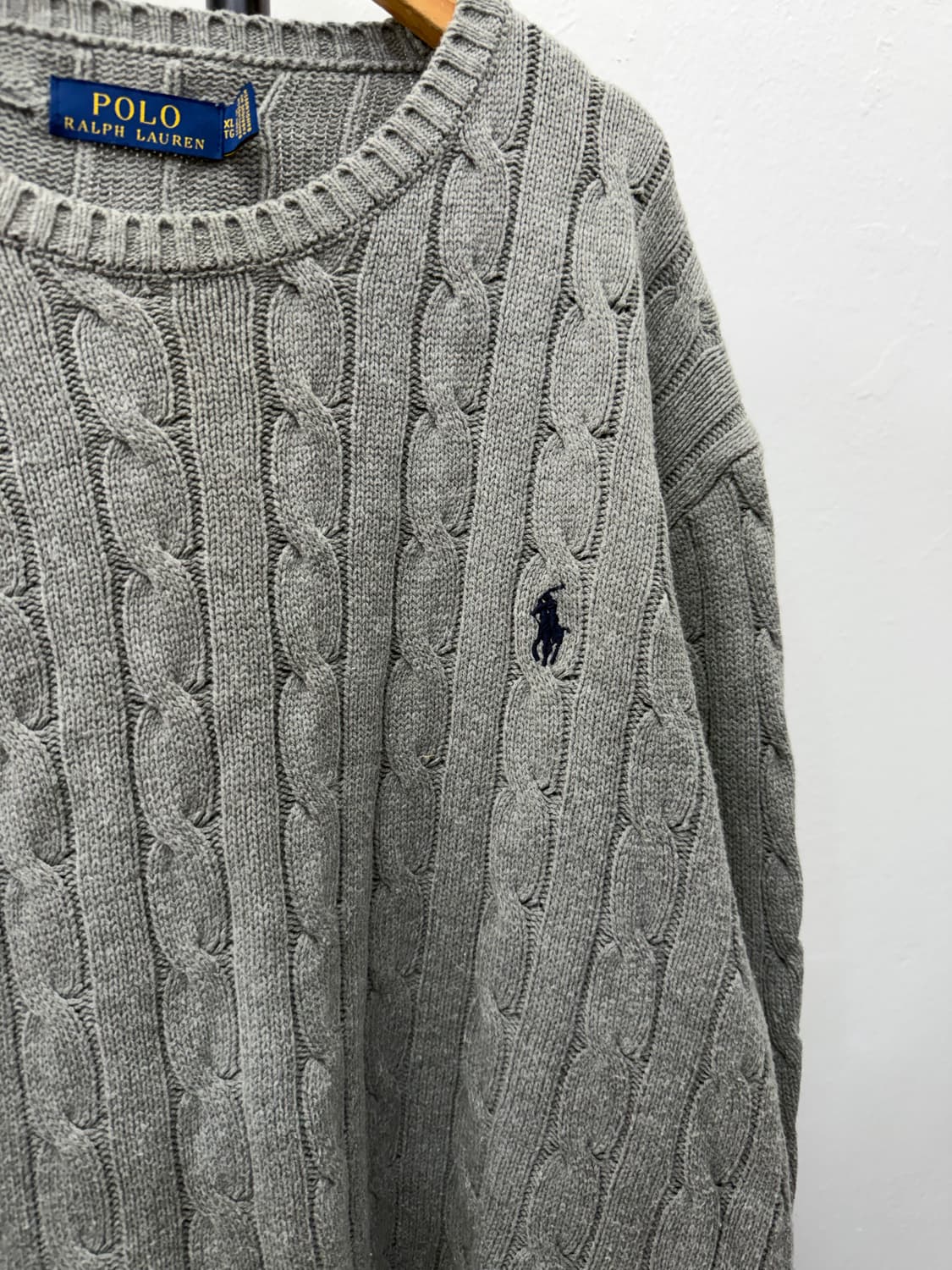 정품) 폴로랄프로렌 남성 케이블 니트 XL  상품이미지4