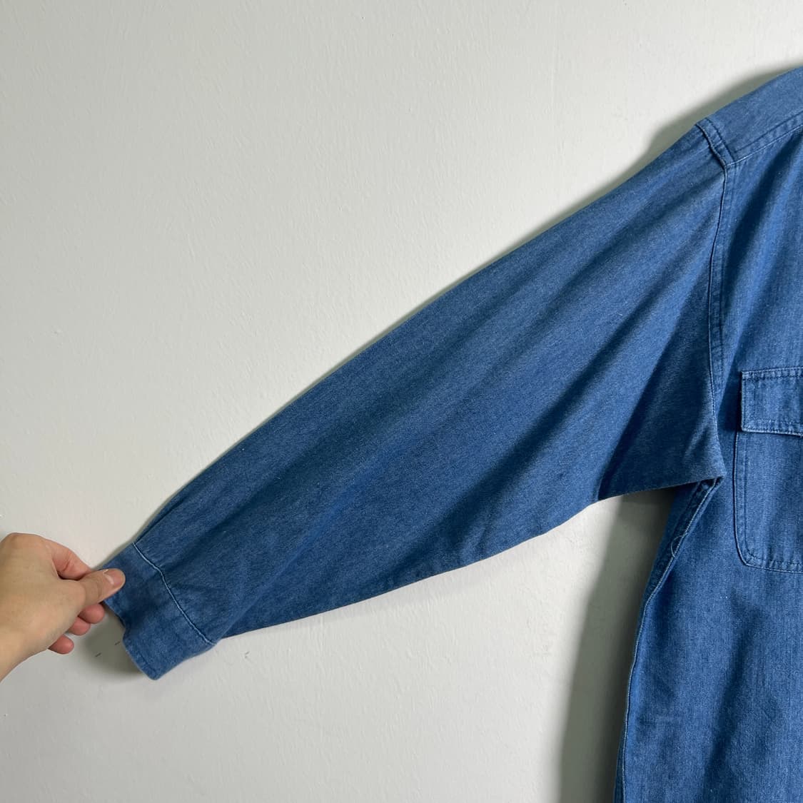 지아니 발렌티노 투포켓 데님 셔츠 L 상품이미지7
