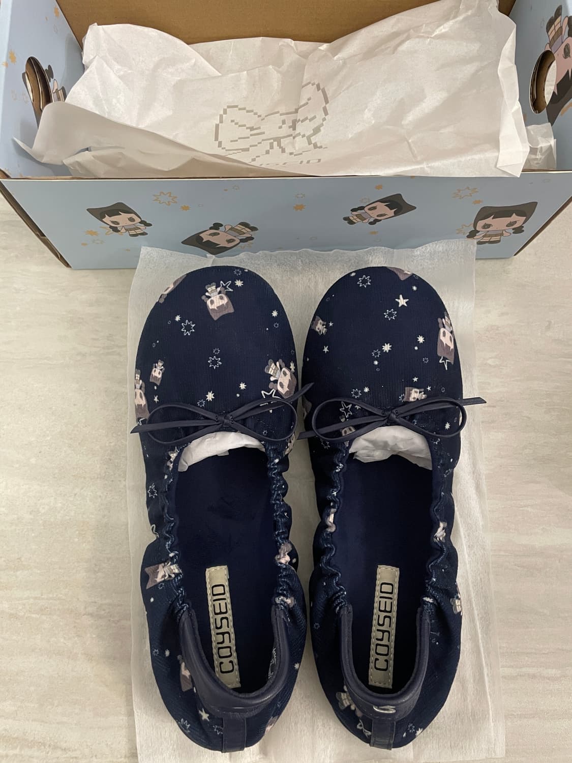 코이세이오 셔링 플랫슈즈 상품이미지1