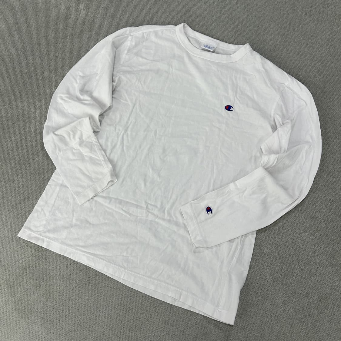 챔피온 흰색 긴팔티셔츠 m 상품이미지1