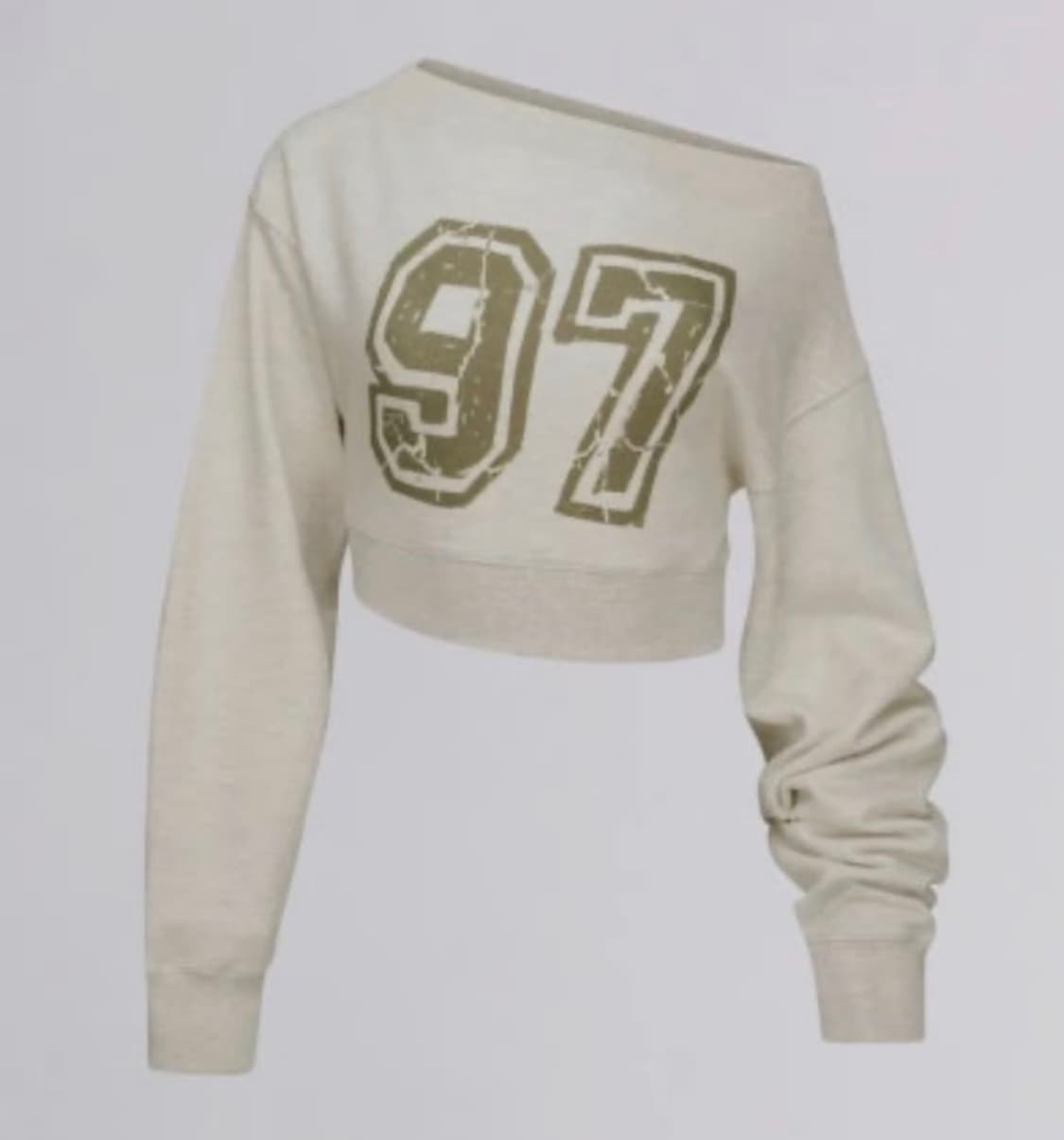 스컬프터 크롭 오프 맨투맨 xs 상품이미지2