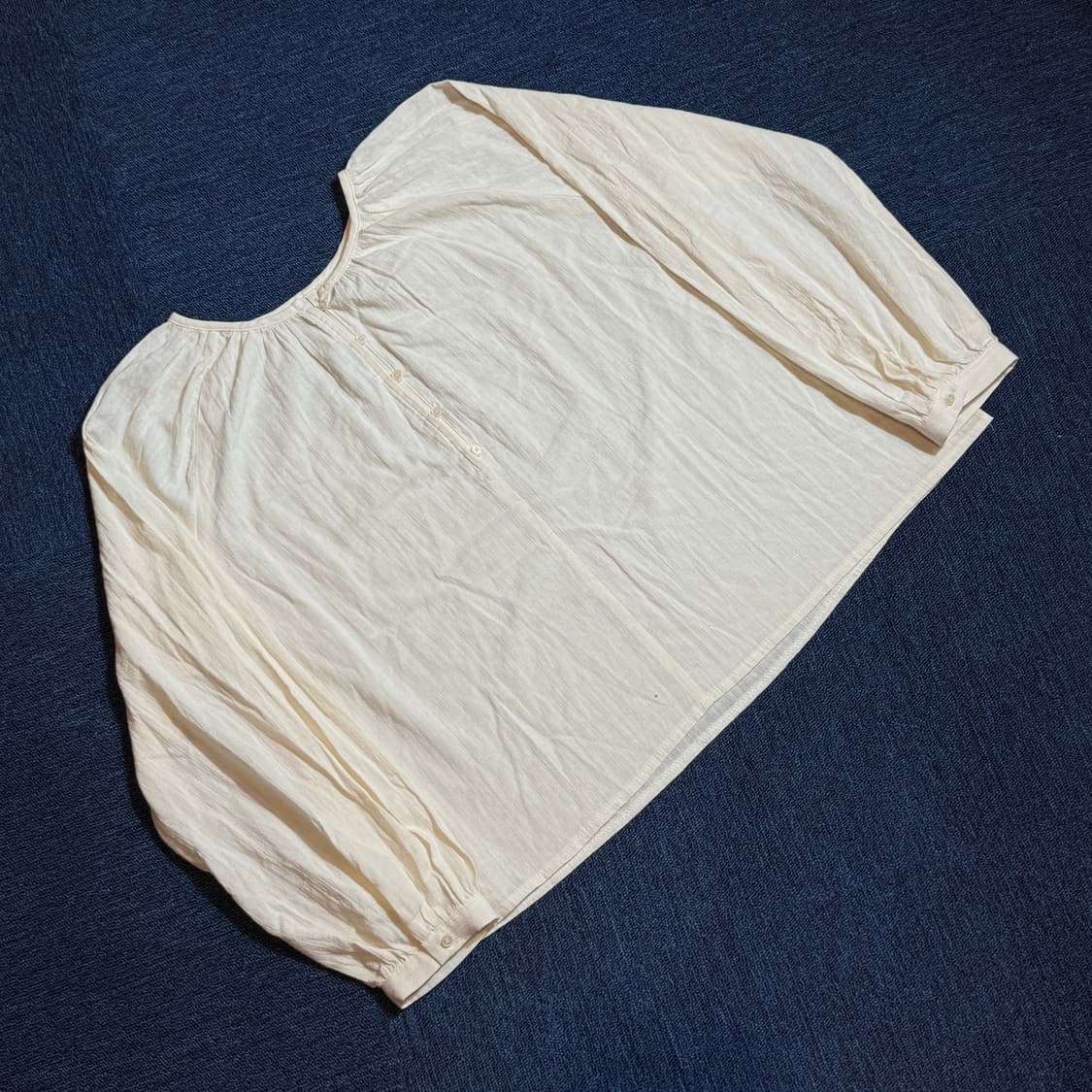 빈티지 모리걸 화이트 블라우스 상품이미지1