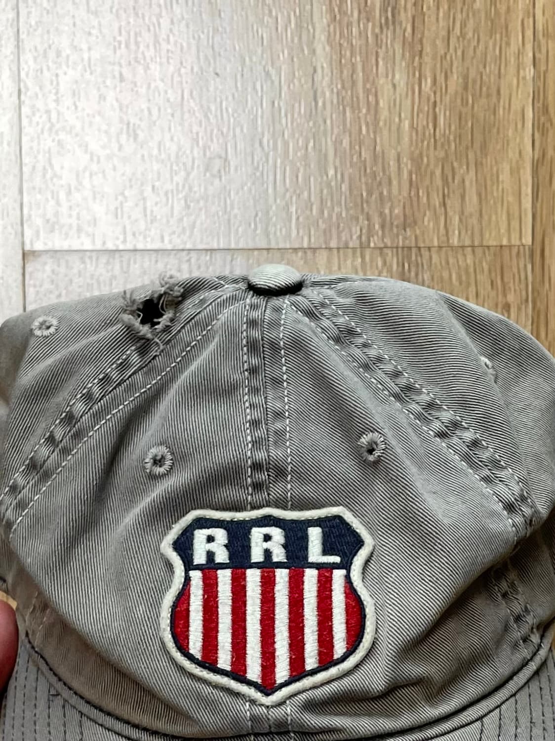 택포) 더블알엘 rrl 패치로고 선페이드 빈티지 모자 볼캡 상품이미지2