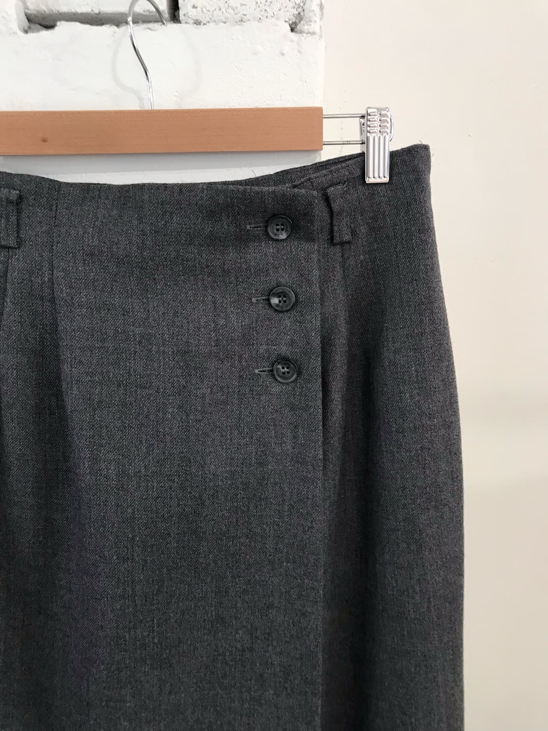 버튼 랩 롱스커트 상품이미지2