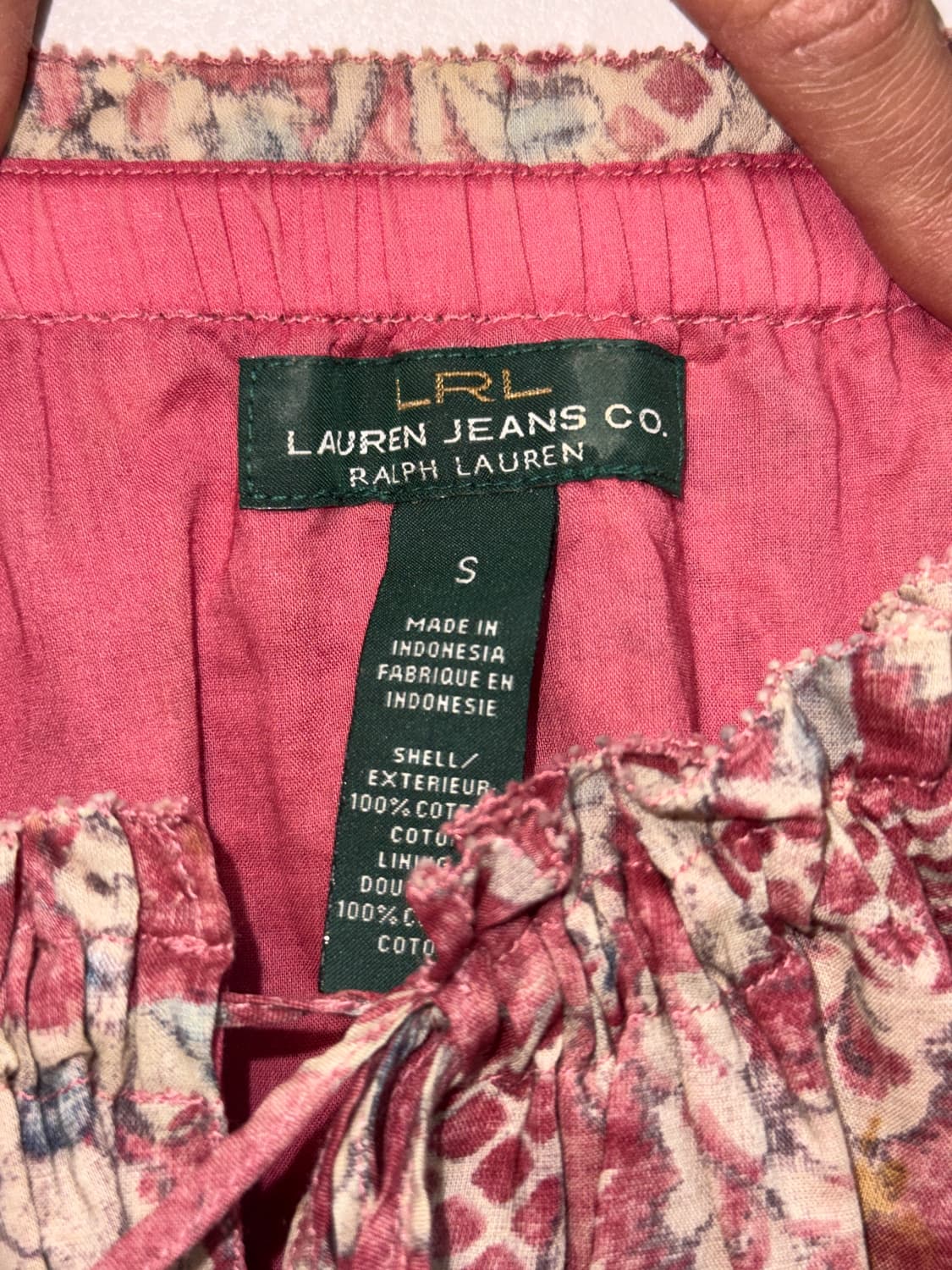 Ralph Lauren cherry pink bohemian 오프숄더 상품이미지7