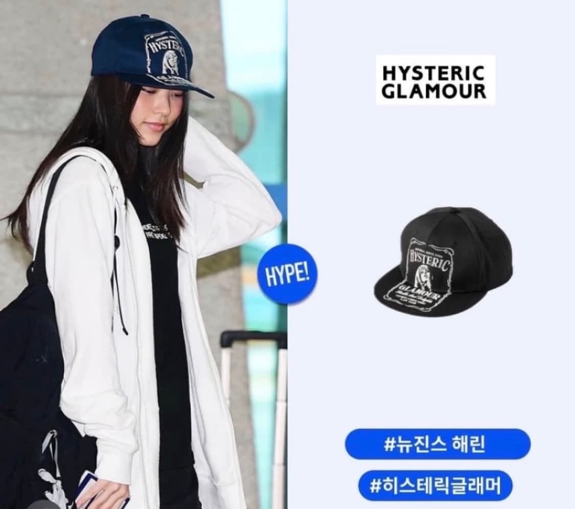 히스테릭 글래머 HYS WHISKY 자수 캡 블랙 상품이미지2