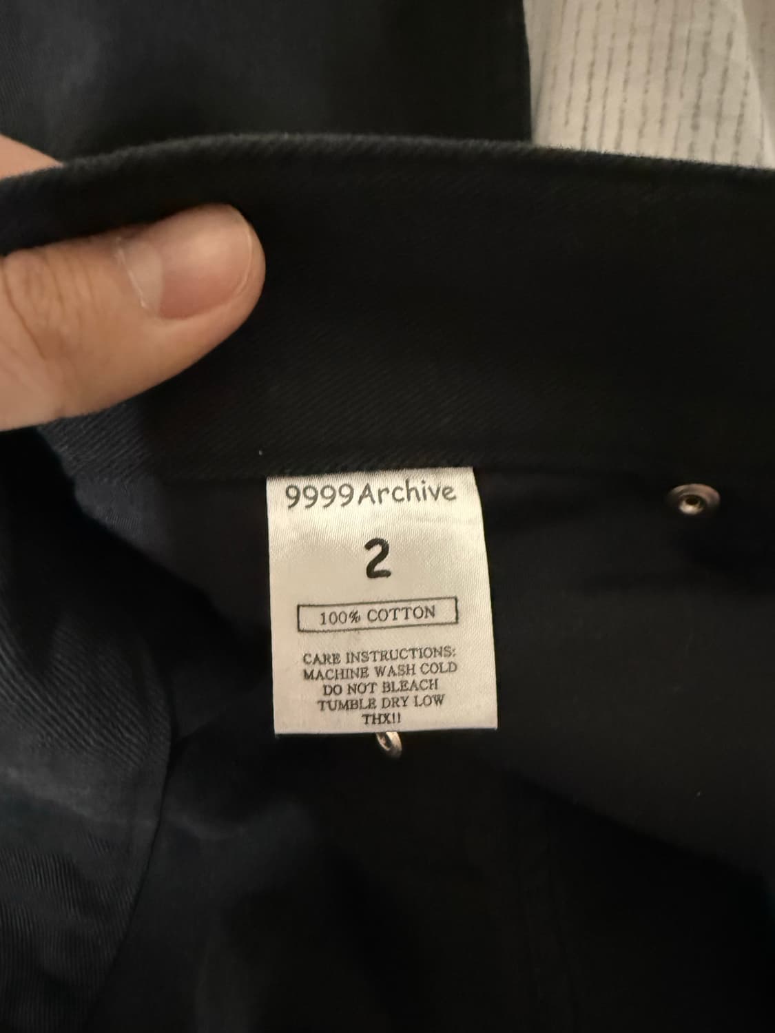 (2) 9999아카이브 테크니컬 커브드 진 블랙 상품이미지4