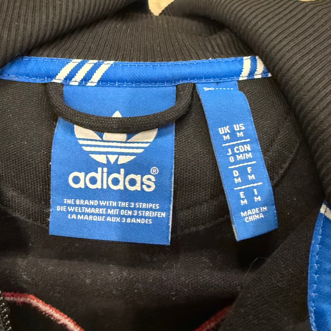 아디다스 88 백로고 블랙 레드 검빨 파이어버드 트랙탑 져지 상품이미지4