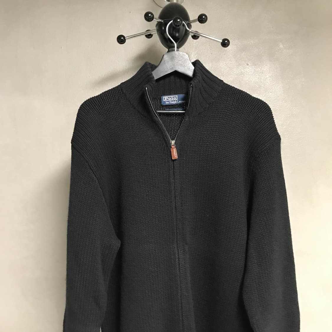 폴로 랄프로렌 니트 집업 블랙 XL 상품이미지2