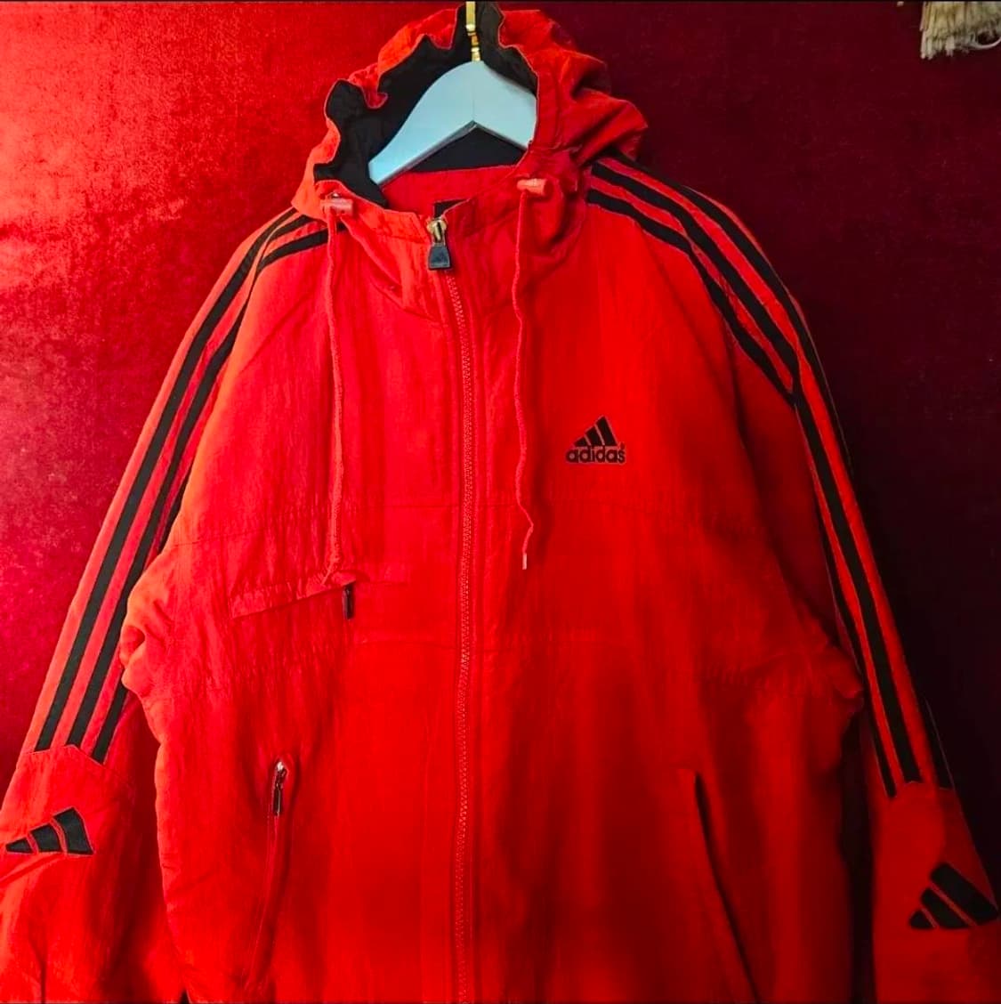 아디다스(Adidas) 올드스쿨 3선 후드 누빔 자켓 상품이미지3