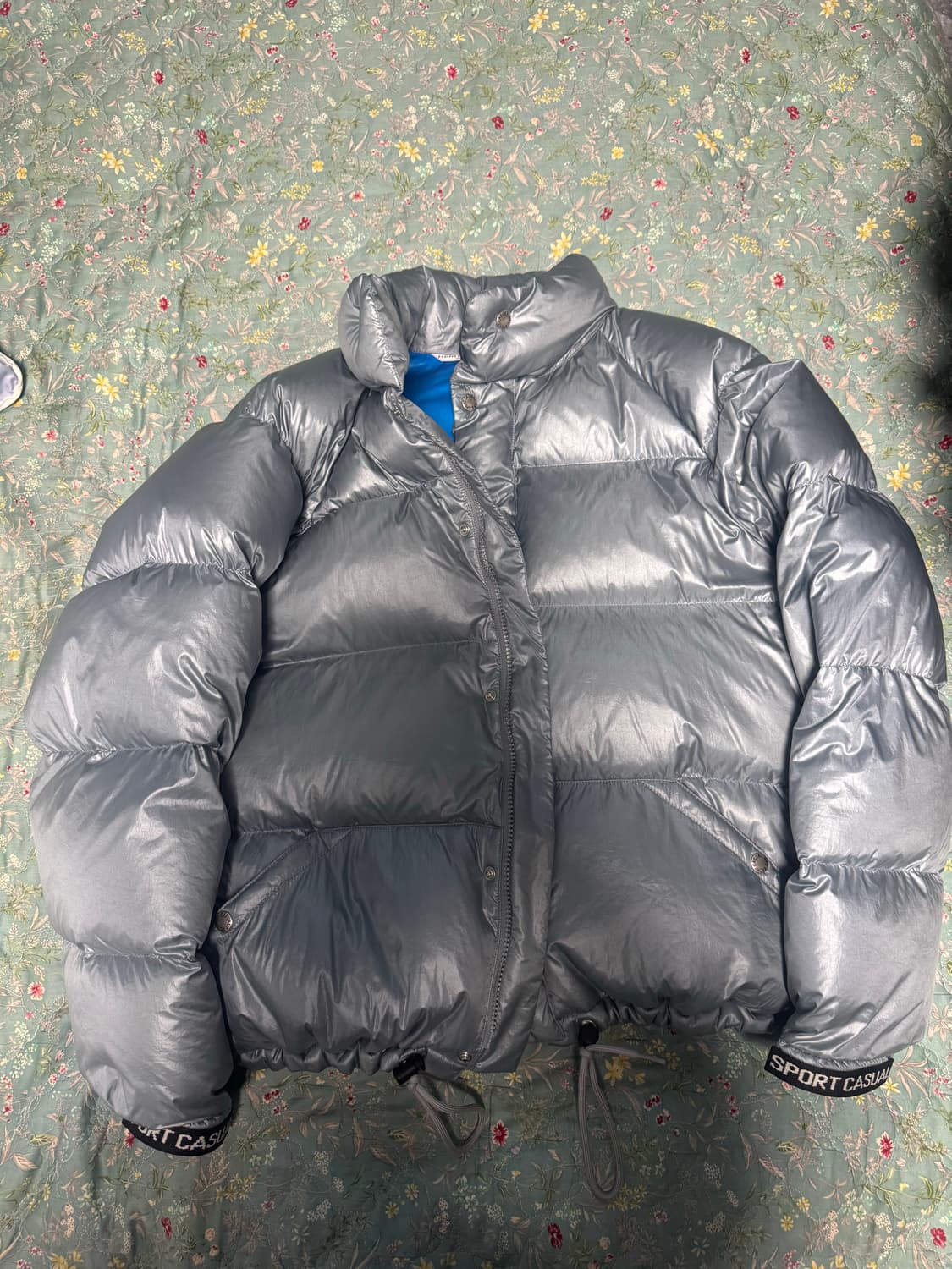 [M]헤리티지플로스 1972 숏패딩 실버 상품이미지1