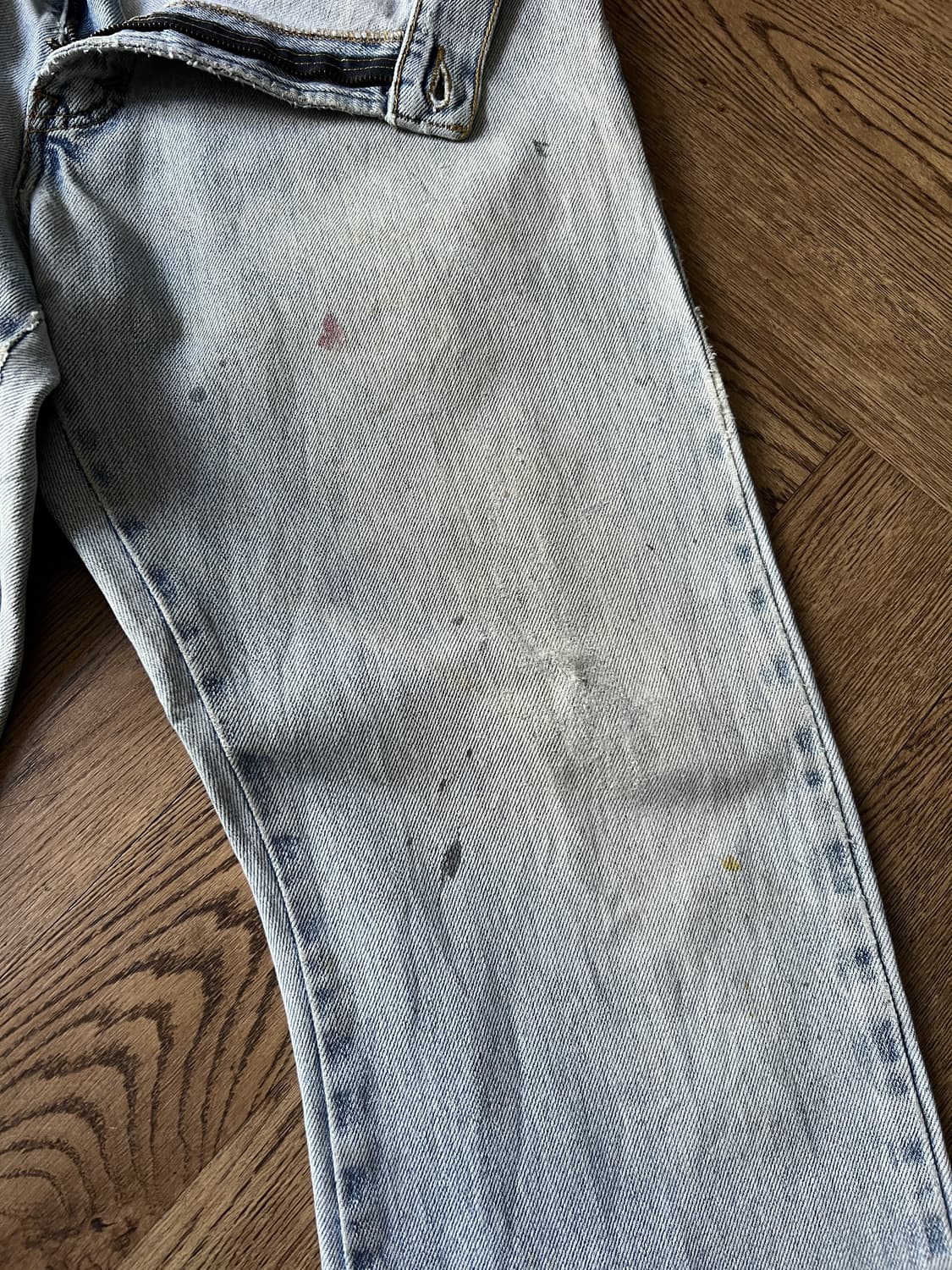 [34]00's 리바이스 USA 517 멕시코제 더티워싱 플레어 데님팬츠 상품이미지7