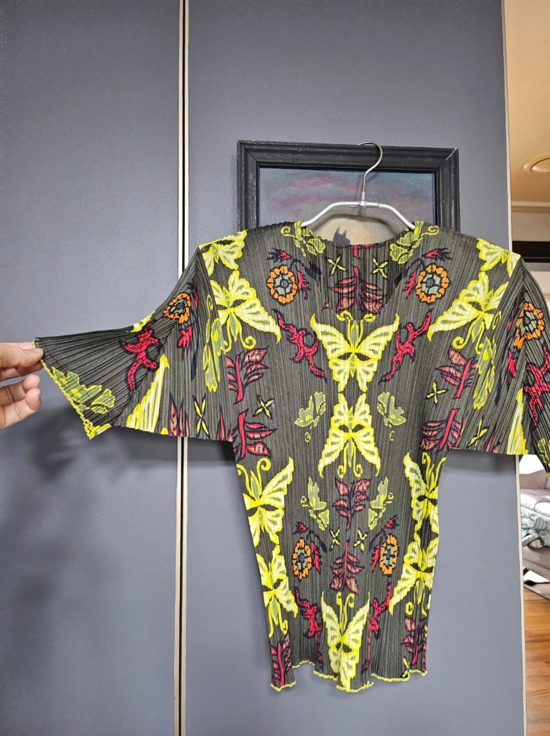 이세이미야케 플리츠플리즈 나비패턴 상하의세트 상품이미지3