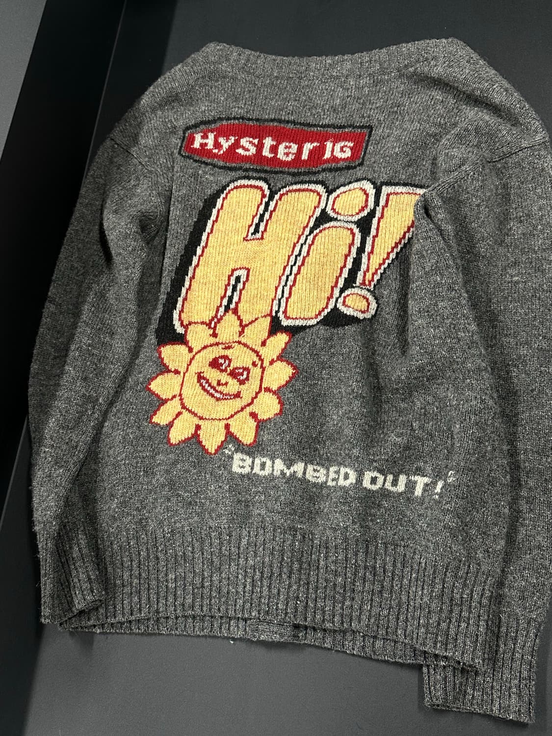 히스테릭 글래머 그레이 니트 가디건 상품이미지5