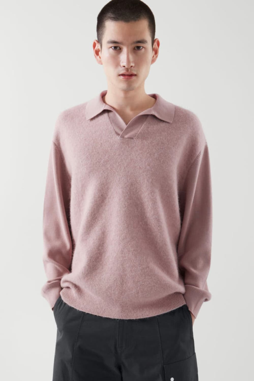 코스 오픈 카라 모헤어 니트 상품이미지1