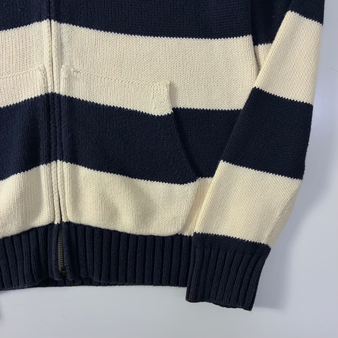 Polo  폴로 랄프로렌 빅포니 그린 스트라이프 니트집업   상품이미지4