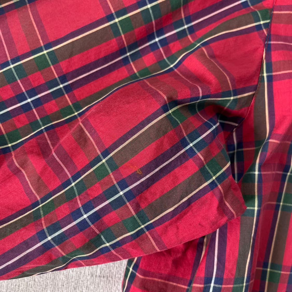 100 폴로 랄프로렌 빈티지 체크 바라쿠타 블루종 자켓 상품이미지5