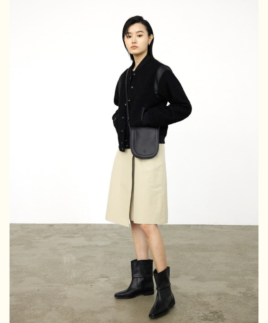 Ouro 아우로 랭클 부츠 boots 240-245-250 블랙 상품이미지3