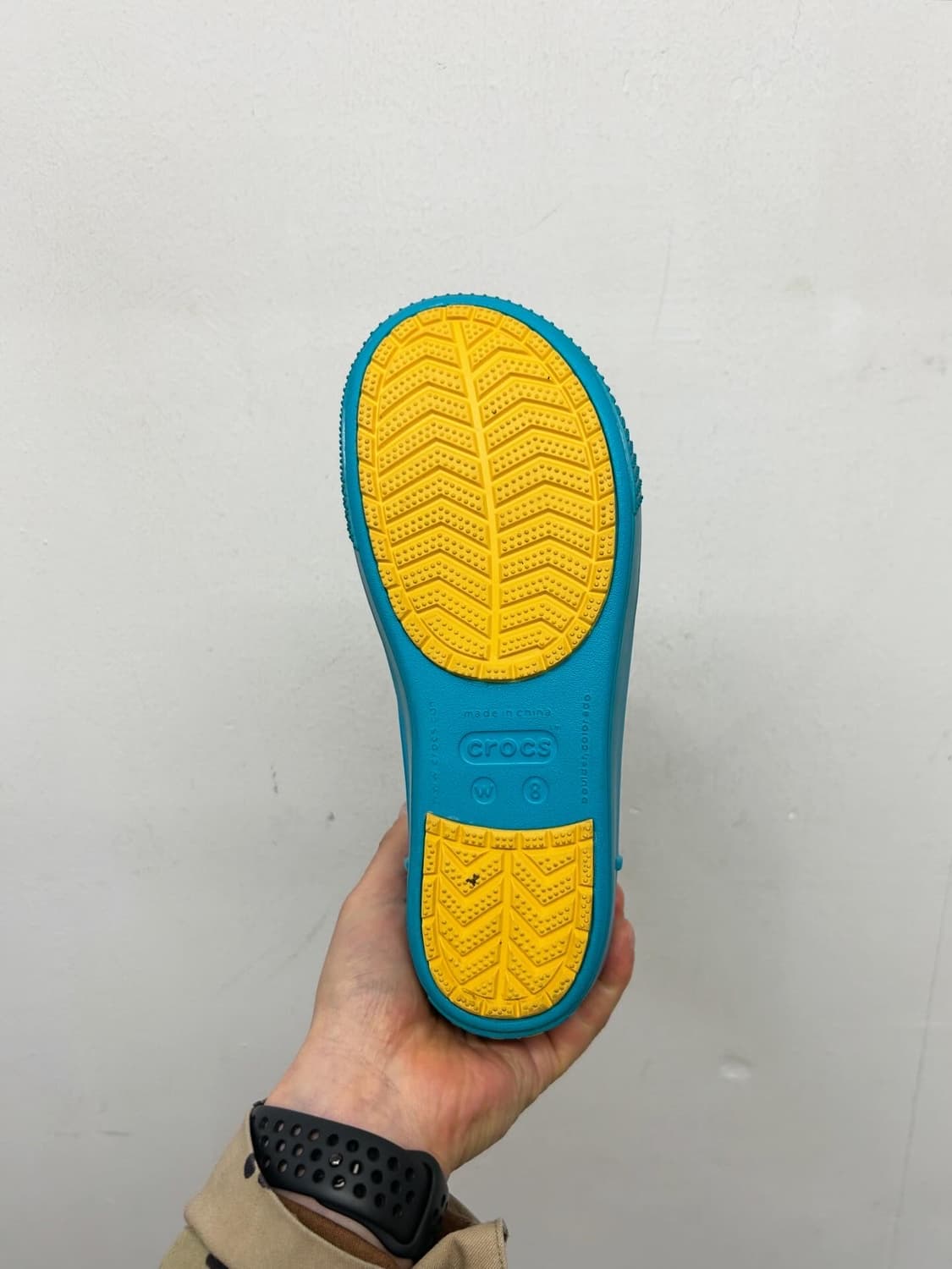 유니크한 컬러 빈티지 크록스 레인부츠 250 상품이미지4