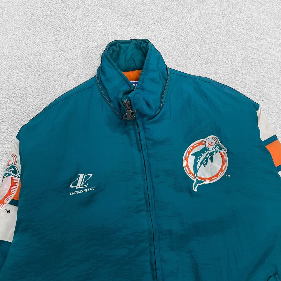 로고에슬레틱 90s 올드스쿨 마이애미 돌핀스 점퍼 자켓 상품이미지3