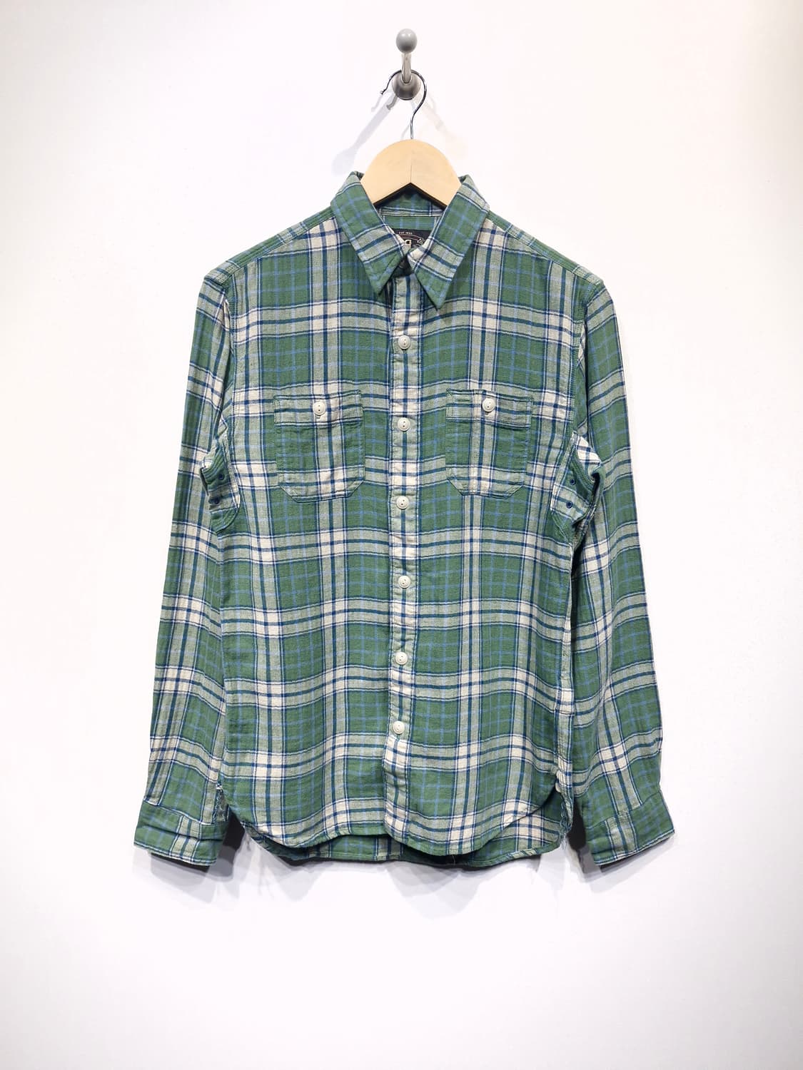 새상품)RRL 더블알엘 워크셔츠 그린체크 상품이미지1