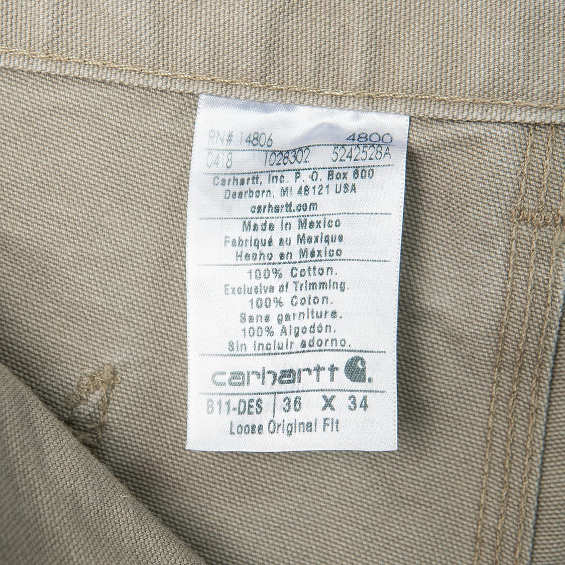 [36] 칼하트 B11 DES  싱글니 카펜터 워크팬츠 MB-1328  상품이미지9
