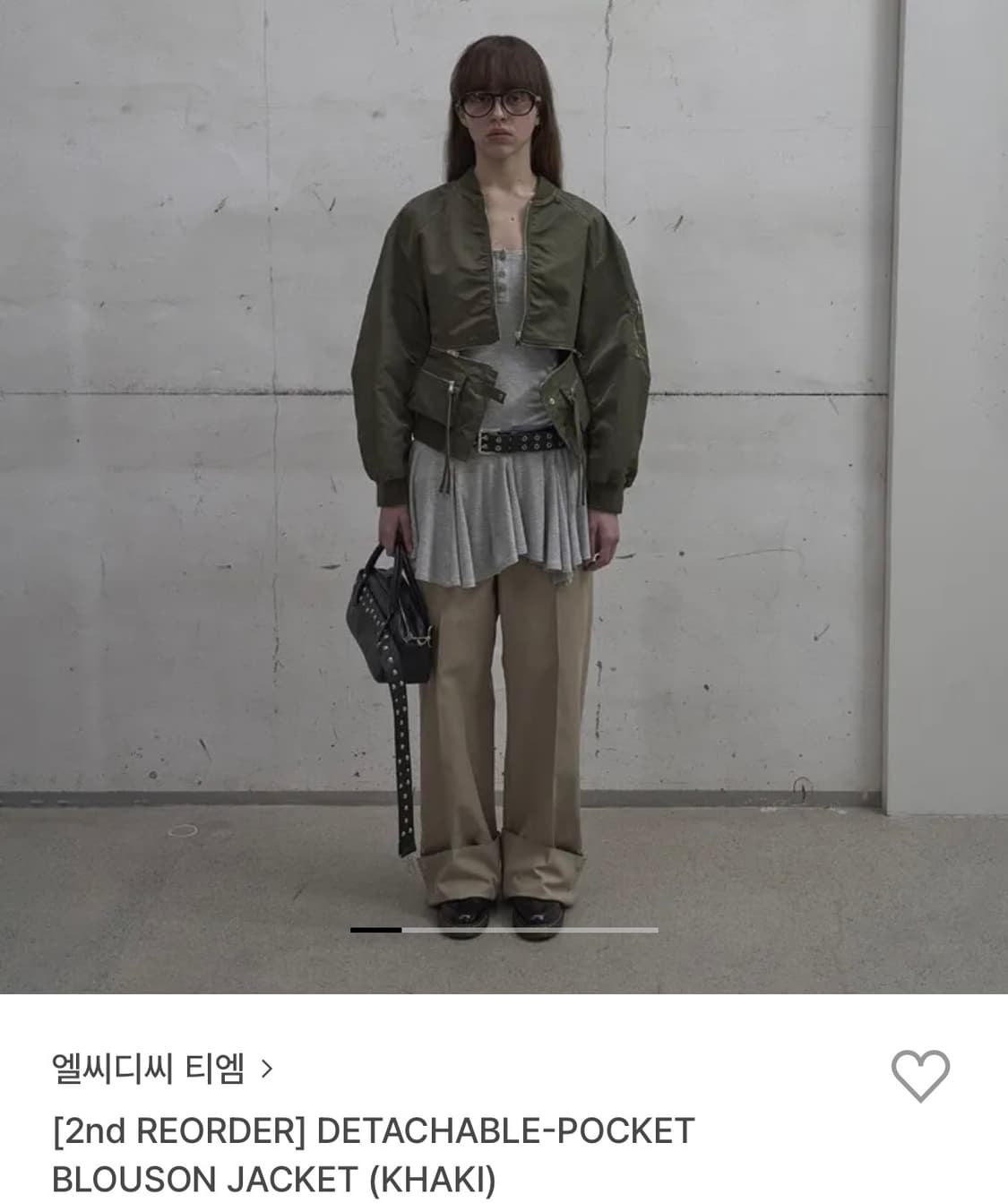 LCDC 엘씨디씨 티엠 포켓 블루종 자켓(카키) 상품이미지1