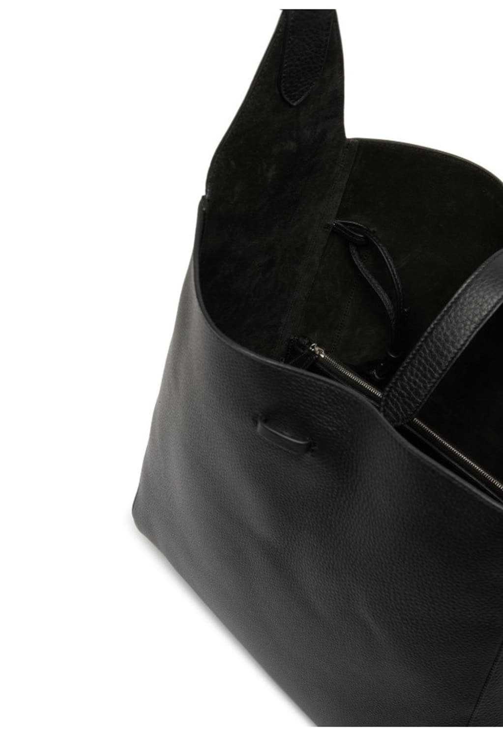 헤일리 비버 착용) 더로우 블레이크 레더 호보백 블랙 상품이미지5