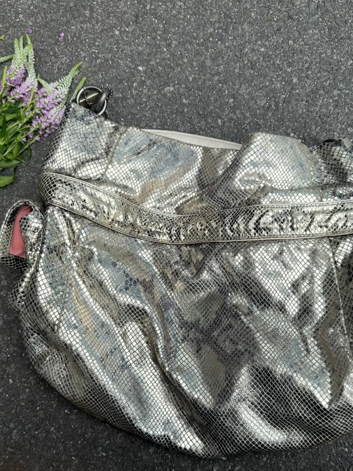 🌟유일 매물 Coach Python Metallic Hobo(갸루) 상품이미지2