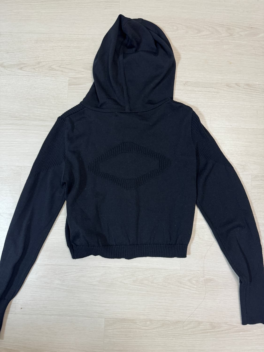 미스치프 롬버스 니티드 후드 블랙 S 상품이미지6