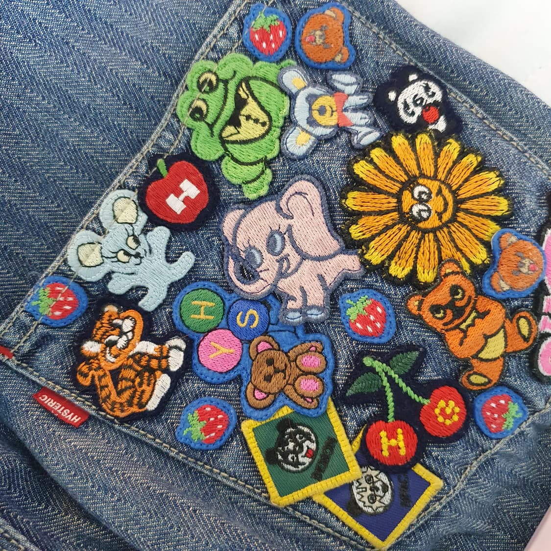 Hysteric Glamour 멜빵 오버롤 팬츠 상품이미지5