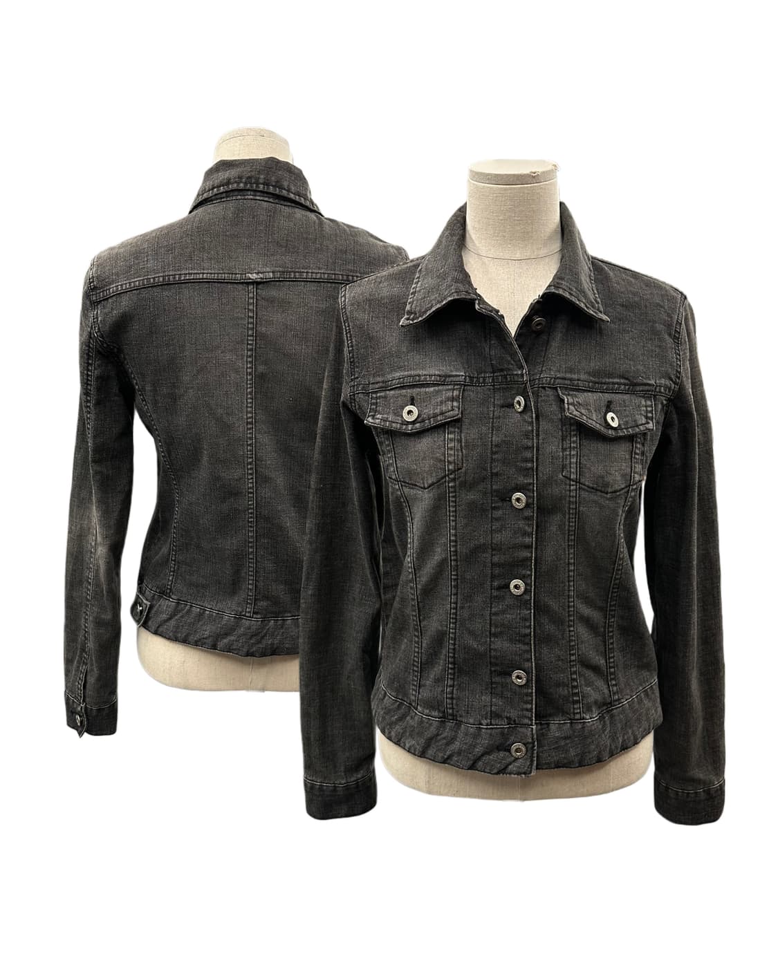 washed black denim tucker 상품이미지1