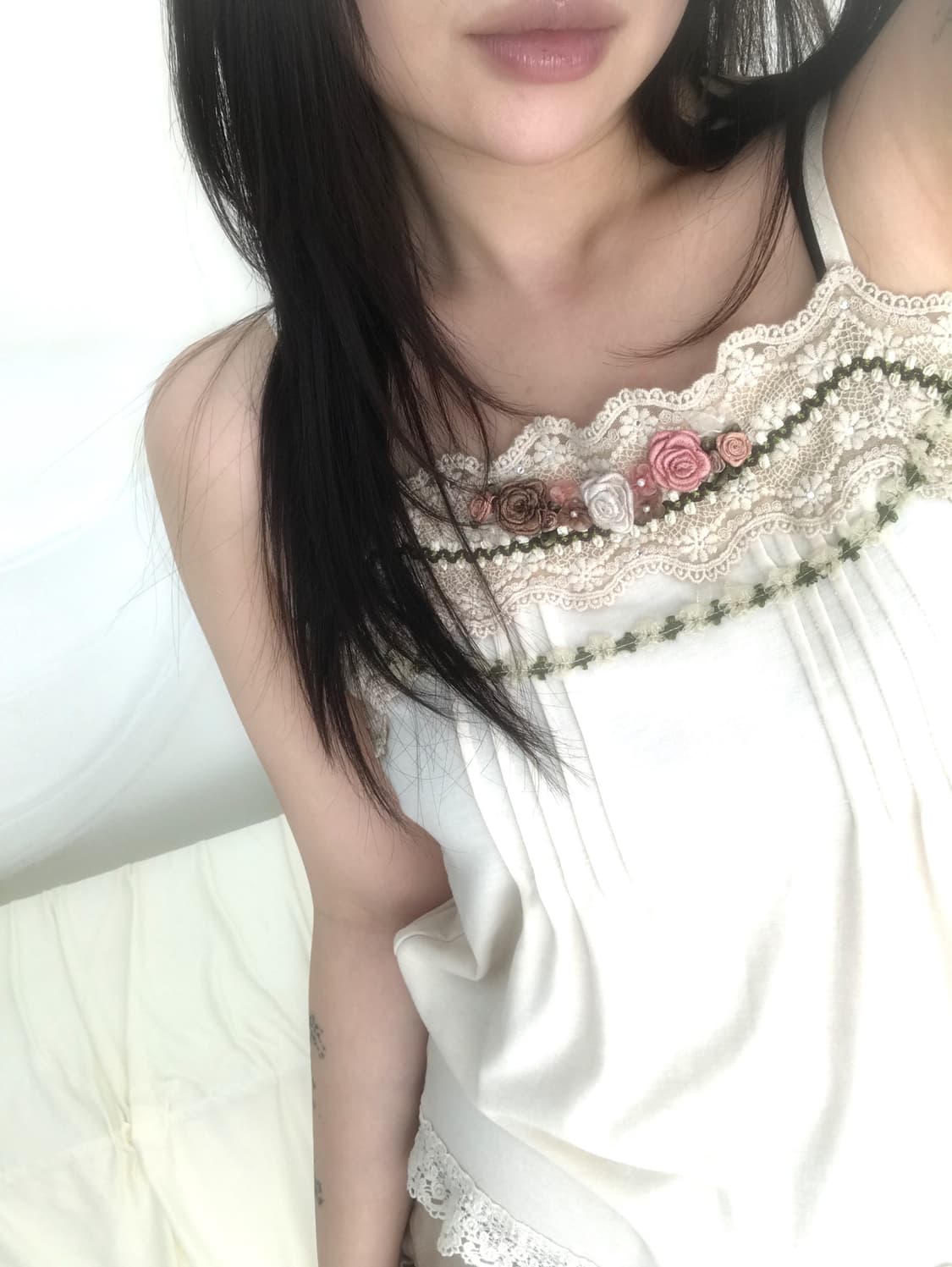 엑시즈팜 플라워 슬리브리스 상품이미지2