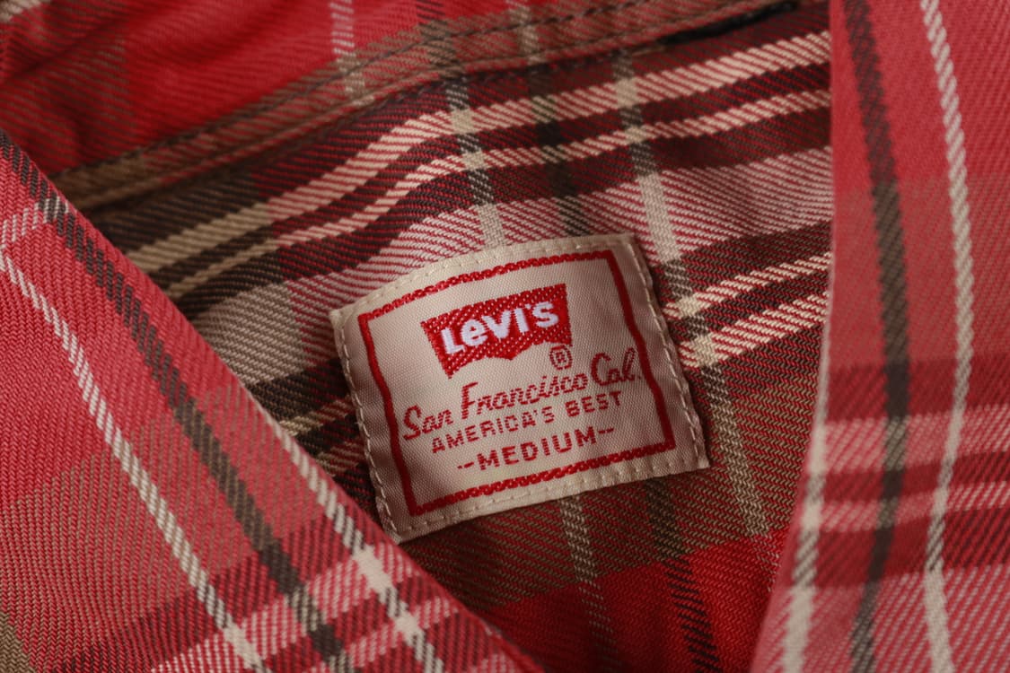 [M] 90's 리바이스 체크셔츠 상품이미지3