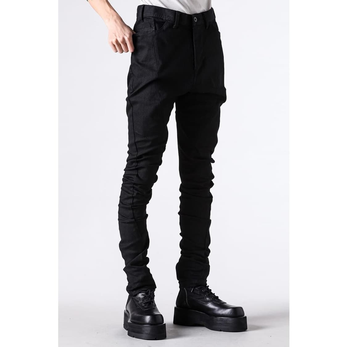 새상품 율리우스 26ss 10.5oz 스트레치블랙데님 3size 상품이미지5