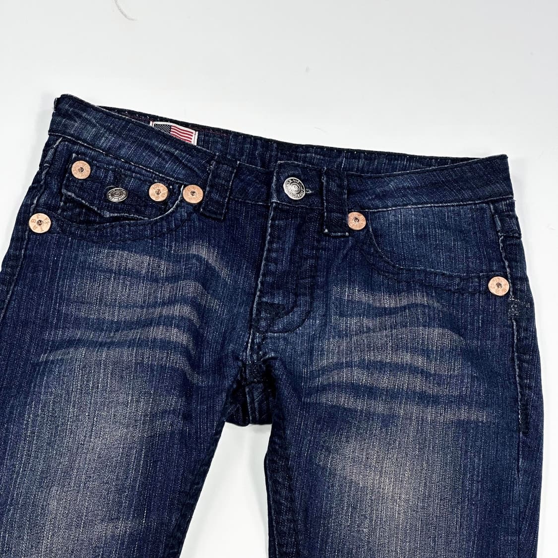 트루릴리전 USA 부츠컷 로우라이즈 데님 팬츠 (26인치 여성추천) 상품이미지4