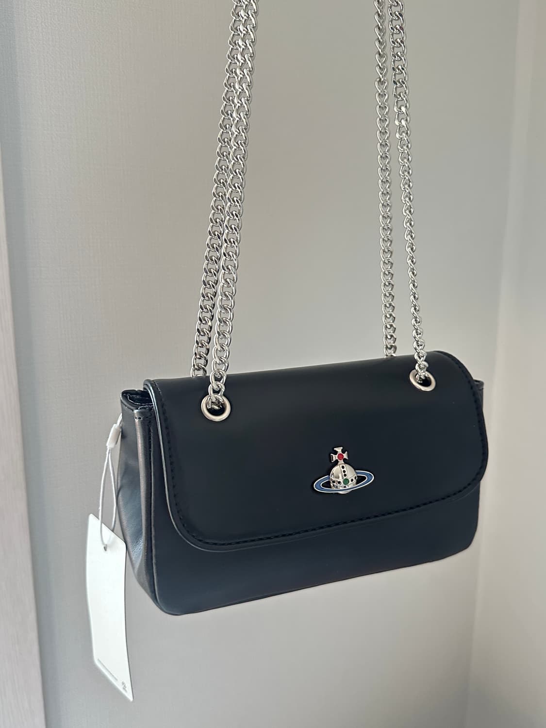 비비안웨스트우드 블랙 미니 체인 상품이미지3