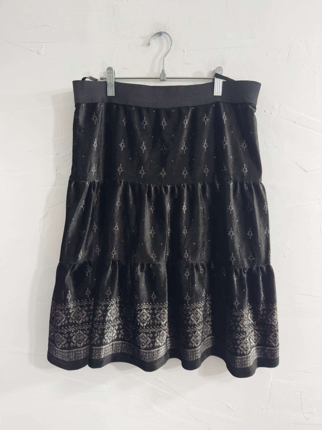 velvet pattern skirt 상품이미지1